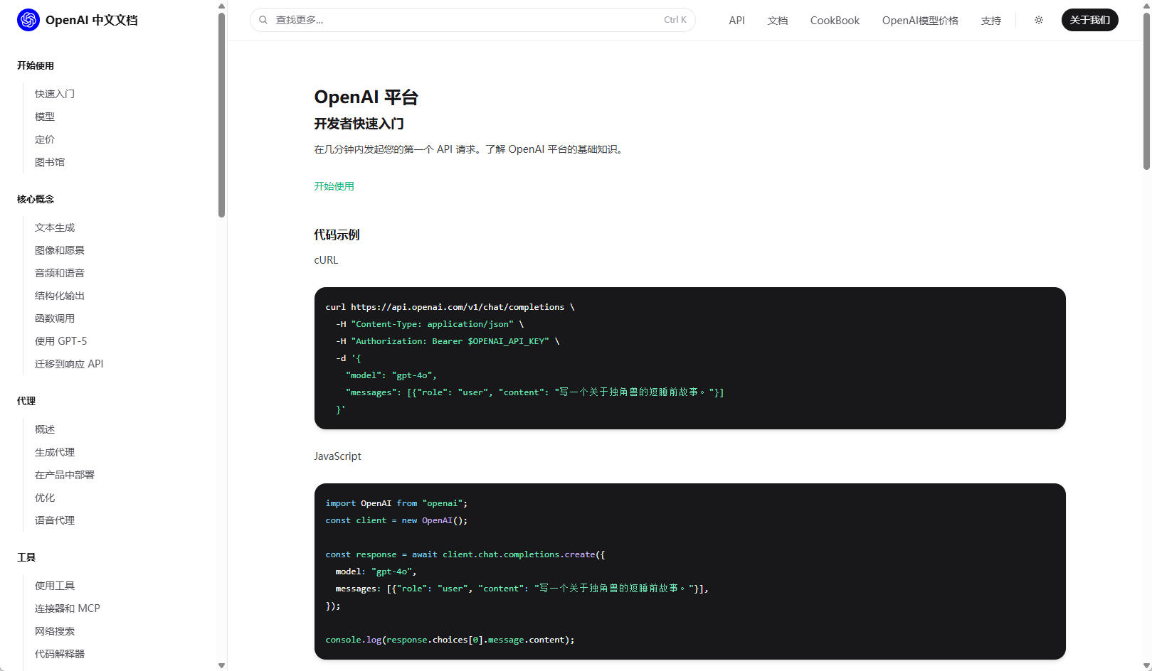 OpenAI 中文文档